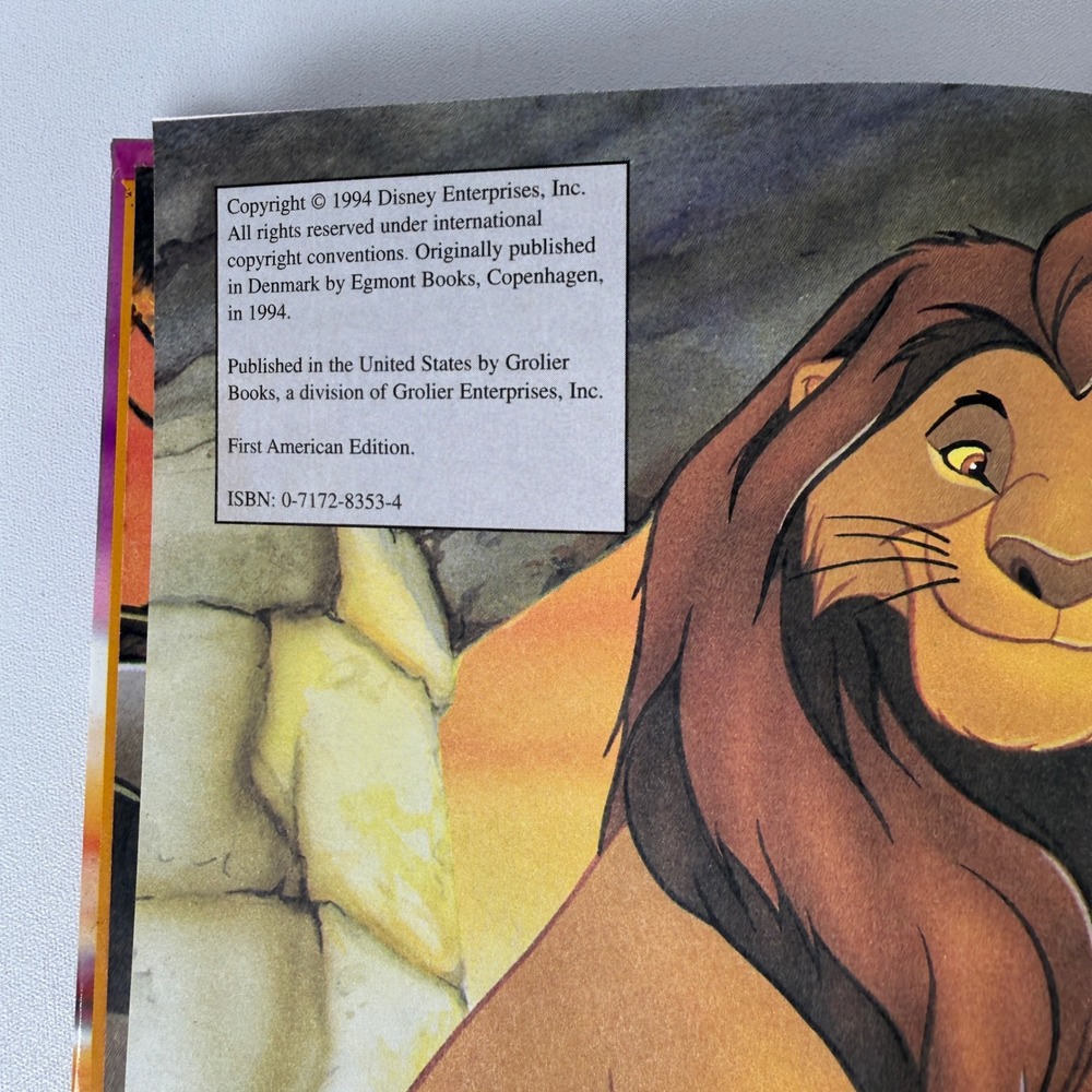 Vintage Disney Grolier Book Club Hardcover Lot of 7 Dumbo Lion King 70s-00s - Picture 8 of 11